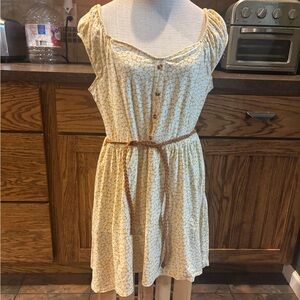 $3 SALE ⚫️No Boundaries Yellow Floral Mini Dress